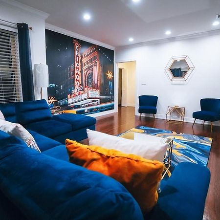 The Blue Golden Luxury Modern 3- Bedroom Apartment In Chicago Zewnętrze zdjęcie