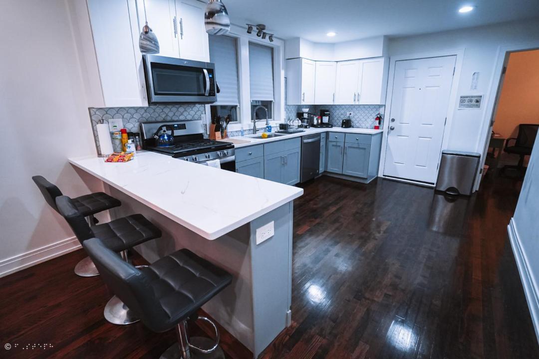 The Blue Golden Luxury Modern 3- Bedroom Apartment In Chicago Zewnętrze zdjęcie
